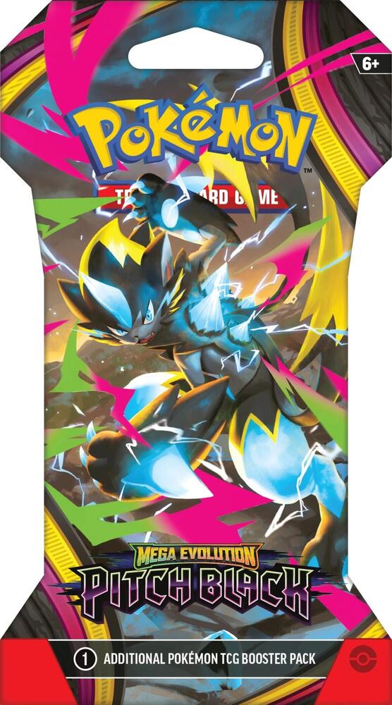 Pokémon TCG: Mega Evolution – Pitch Black Sleeved Booster Pack (English) | ME05